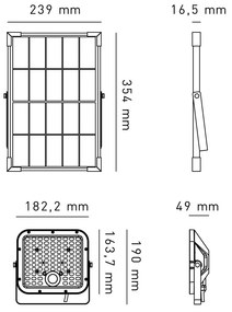 Proiettore Solare ricaricabile LED 10W- 4000K-1100lm IP65 - Batteria Litio
(ULTIMI DISPONIBILI - N°2)