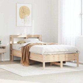 Letto Senza Materasso 90x190 Cm İn Legno Massello Di Pino /