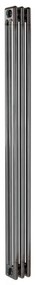 Radiatore acqua calda in acciaio 3 colonne, 3 elementi interasse 17,35 cm, grigio