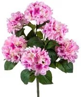 Set 2 Ortensia Artificiale con 7 Fiori Altezza 52 cm Rosa