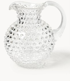 Brocca in vetro soffiato Hobnail 2 L