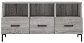 Mobile TV Grigio Sonoma 102x36x50 cm in Legno Multistrato