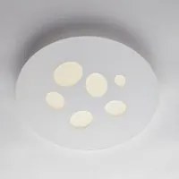 Plafoniera in metallo LED integrato sei luci Bianco 32x h5 cm