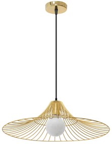 Lampada Da SoffittoPensile Piatto Rotondo Loft Oro APP499-1CP