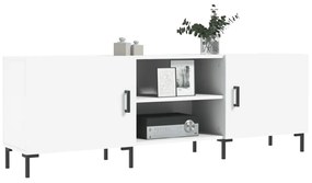 Mobile porta tv bianco 150x30x50 cm in legno multistrato