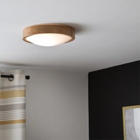 Brilagi - Lampada LED da soffitto CARVALHO SLIM 1xE27/60W/230V rovere Ø27 cm