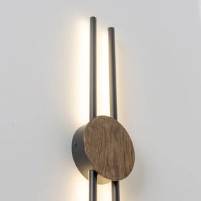 Brilagi - Lampada da parete LED WOODY COLLINE 15W 230V 80 cm rovere/noce