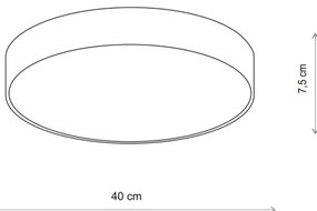 Brilagi - Plafoniera da bagno CLARE 3xE27/24W/230V diametro 40 cm IP54 beige