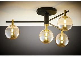 Jupiter 2031 - Lampadario a plafone FIGARO 4xG9/10W/230V nero/oro/beige