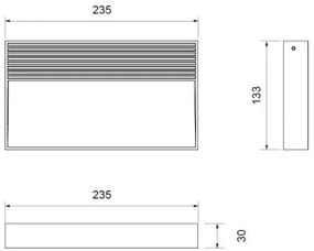 Lid Wall Led Big 13W 3000°K