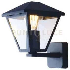 Applique up prisma antracite 1 luce attacco e27 ip44 16x19,1x21,8cm