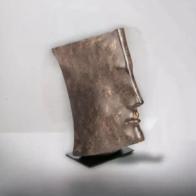 Decorazione da tavolo 29x25x17 cm in resina con finitura ramata