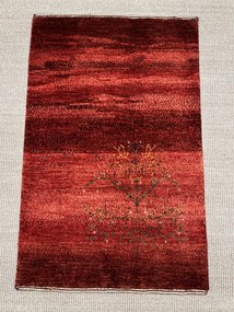 Loribaft Tappeto 70 x 100 Rosso (Iran) Annodato A Mano