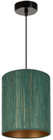 Brilagi - Lampadario a sospensione con filo BOSTON ROLLER 1xE27/15W/230V diametro 21 cm verde/oro