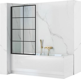 Schermo  vasca Rea Lagos-1 Fix 80 Black
