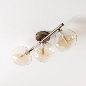 BRILAGI - Plafoniera a montaggio superficiale VULCANO 3xG9/8W/230V bronzo/fumé beige