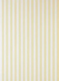 Farrow & Ball Carta da parati Closet Stripe - All White/ Dayroom Yellow
