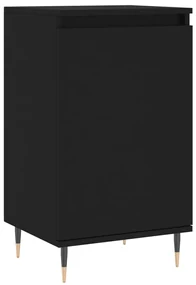 Credenze 2 pz nere 40x35x70 cm in legno multistrato