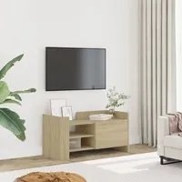 Mobile Porta TV Rovere Sonoma 80x35x40 cm in Legno Multistrato 848369