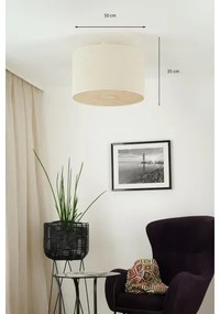 Brilagi - Plafoniera COUNTRY ROLLER 1xE27/15W/230V Ø 50 cm crema