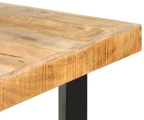 Tavolo da bar 180x70x107 cm in legno ruvido di mango