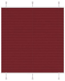 Tenda Plissettata Rosso Bordeaux 115x100 Cm Larghezza Tessuto /