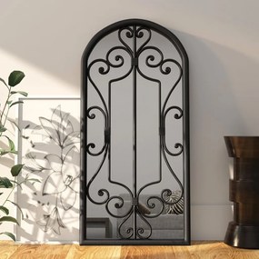 Specchio Nero 100x45 Cm Ferro Per Uso Interno /