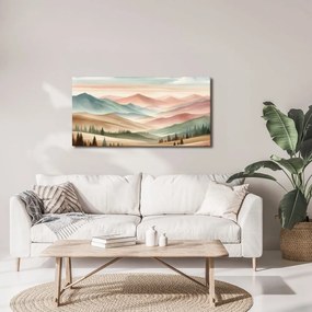 Quadro su tela – Paesaggio pastello silenzioso