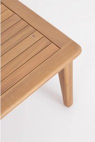 Set di mobili da giardino di colore naturale in acacia massiccia per 4 persone Danubio – Bizzotto