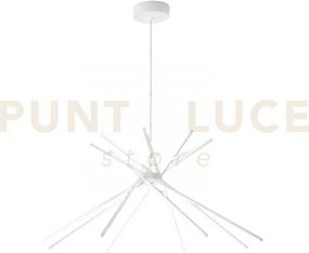 Lampadario a sospensione led shanghai bianca 56w 6560lm 3000k 113x5...