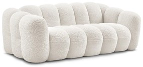 Divano bianco con rivestimento in bouclé 232 cm Hippolyte – Bobochic Paris