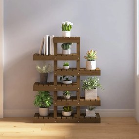 Supporto Per Piante Ambra 85x25x109,5 Cm Legno Massello Di Pino /