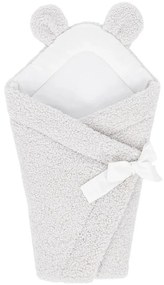 Copertina per neonati avorio in sherpa 35x65 cm – Meowbaby