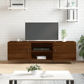 Mobile Porta Tv Rovere Marrone 150x30x50cm İn Legno Multistrato /