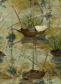 Mindthegap Carta da parati Moored Boats - WP20725