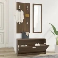 Set Scarpiere 3 in 1 rovere marrone in Legno Multistrato 342576