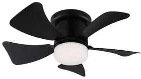 ZEVENTI - Ventilatore da soffitto dimmerabile MUNDAKA LED/10W/230V nero + DO