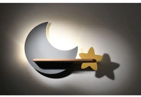 Applique LED per bambini con mensola MOON LED/5W/230V