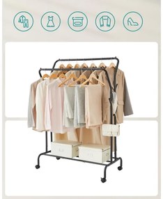 Appendiabiti mobile LINEA nero