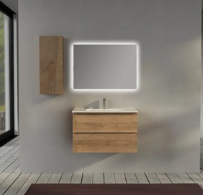 Mobile bagno sospeso 80 cm Rovere - Sofia