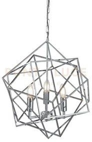 Cube 3lt pendant - metallo cromato lucido