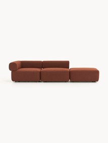 Chaise longue componibile in bouclé Anton