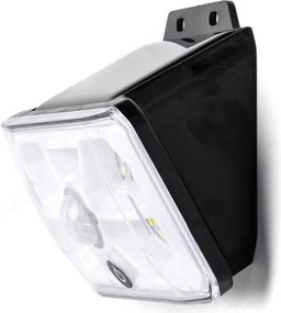 Aigostar - Lampada solare LED con sensore, LED/3,7 V, 6500 K, 500 mAh, IP65, nera