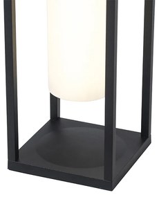 Lampada da esterno moderna nera con LED e dimmer solare - Denlu