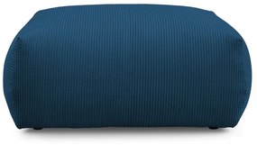 Poggiapiedi in blu scuro con rivestimento in velluto a coste Voltaire – Bobochic Paris