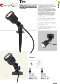 Redo 9997 - Lampada LED da esterno TIM LED/5W/230V IP65