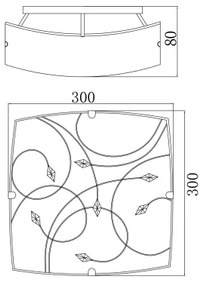 Globo 40393-2 - Plafoniera 2xE27/60W