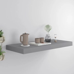 Scaffale A Parete Grigio 60x23,5x3,8 Cm İn Mdf /