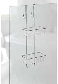 WENKO 22213100 - Supporto ALDO 24,5 x 70 cm in acciaio inossidabile, finitura argento