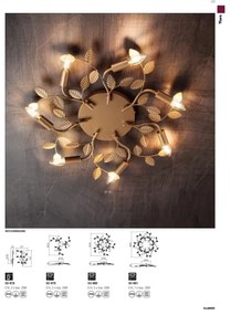 Redo 02-981 - Lampadario a plafone TIARA 7xE14/28W/230V